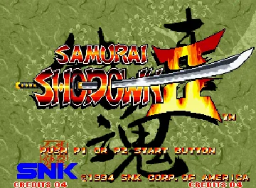 Samurai Shodown II / Shin Samurai Spirits - Haohmaru jigokuhen screen shot title